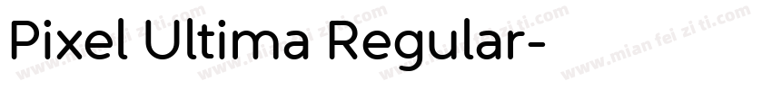 Pixel Ultima Regular字体转换